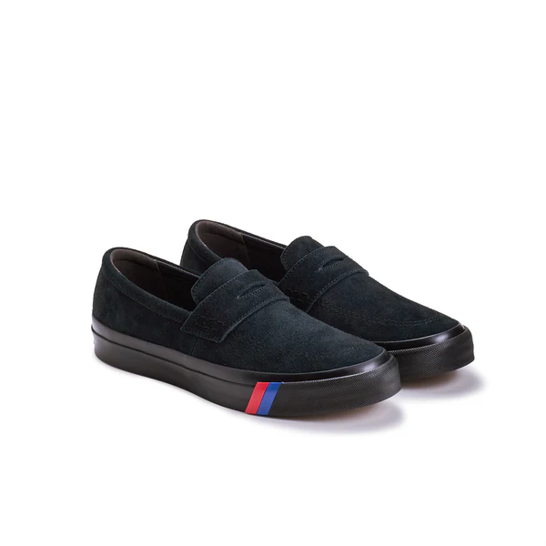 ロイヤル ローファー スエード ブラック×ブラック PN1621BK